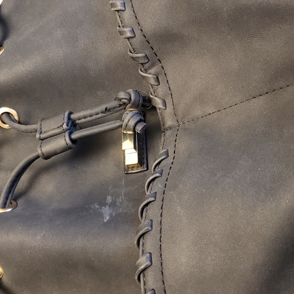 Matte Black JustFab Backpack - Picture 10 of 12